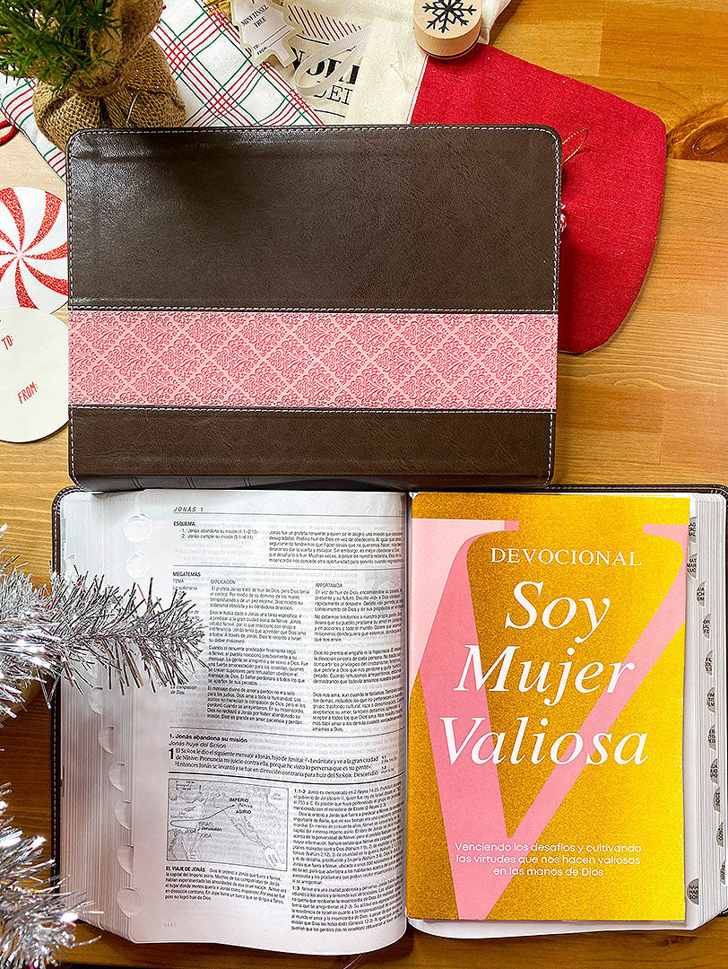Combo Biblia Mujer Valiosa :: Biblia de Estudio Diario Vivir NTV
